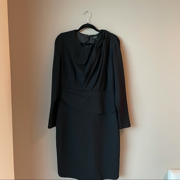 Kobi Halperin Rafaella Black Sheath Dress sz 14 - Picture 3 of 10